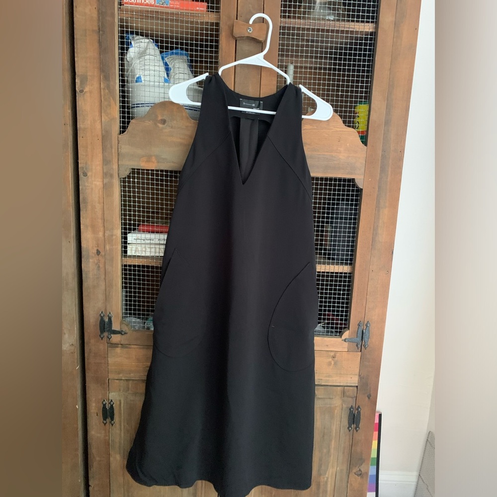 Babaton aritzia tank v neck side slit dress
